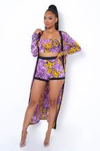 Amethyst Three Piece Short Set