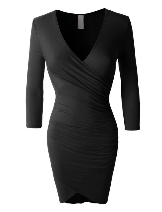 Side Action Midi Dress